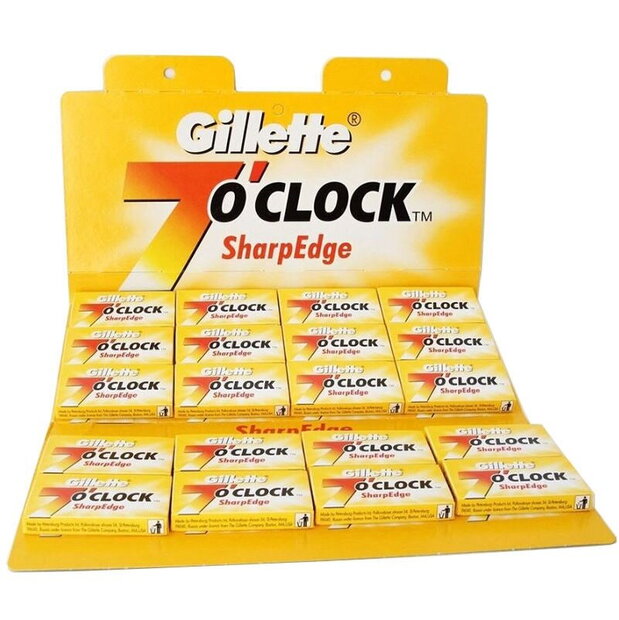 Lames de rasoir Gillette 7 O'Clock Yellow