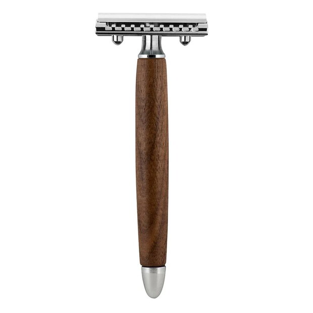 Fatip safety razor walnut wood gentle closed comb