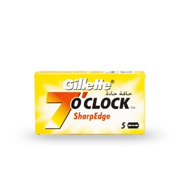 Gillette 7 O clock Yellow 5 double edge razor blades