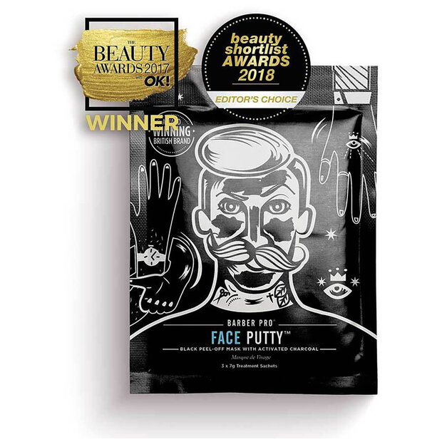 Barber Pro Face Putty Black Face Mask