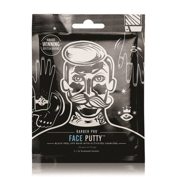 Barber Pro Face Putty Black Face Mask