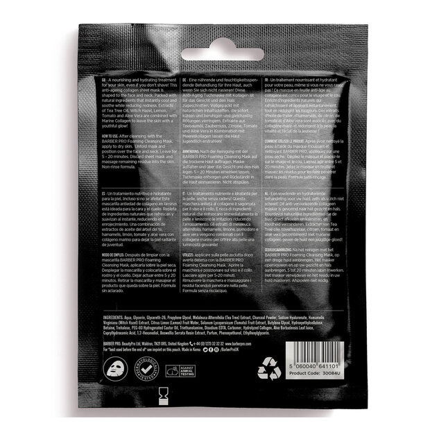 Barber Pro Post Shave Cooling Tuchmaske für Gesicht und Hals
