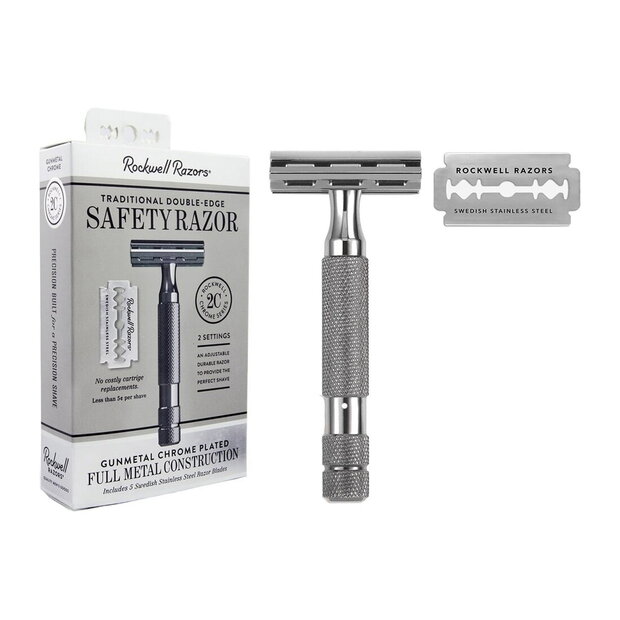 Rockwell 2C Gunmetal Safety razor