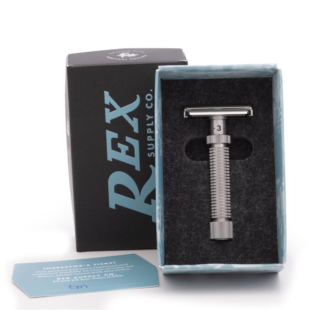 Adjustable Safety Razor Ambassador 316 stainless steel – Rex Supply Co. 