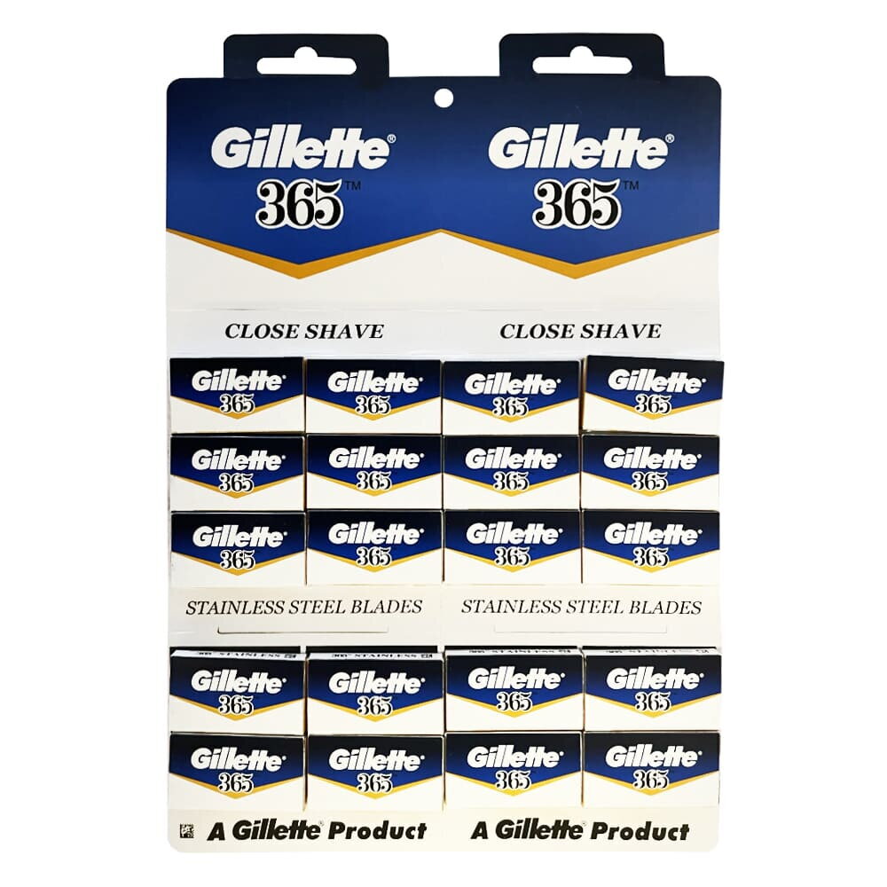 100 razor blades stainless steel Gillette 365 