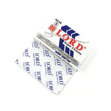 5 double edge razor blades Lord Super Chrome