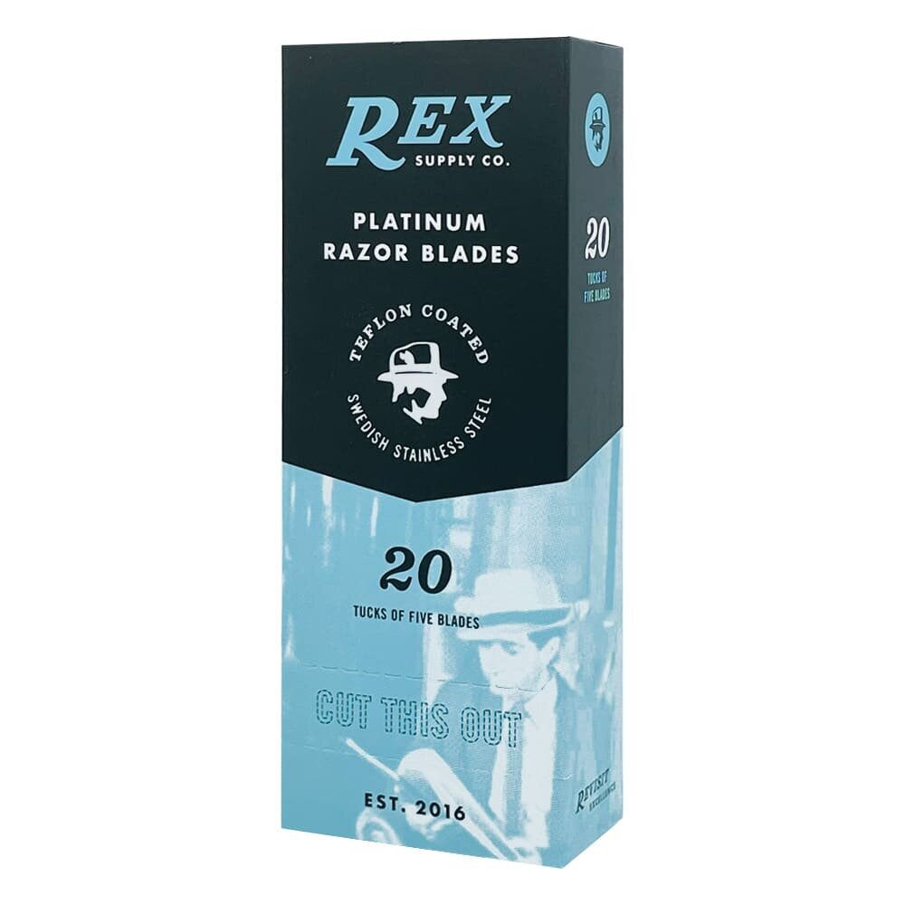 100 razor blades platinum Rex 