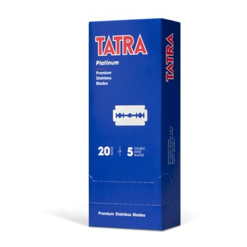 100 razor blades Tatra stainless steel platinum