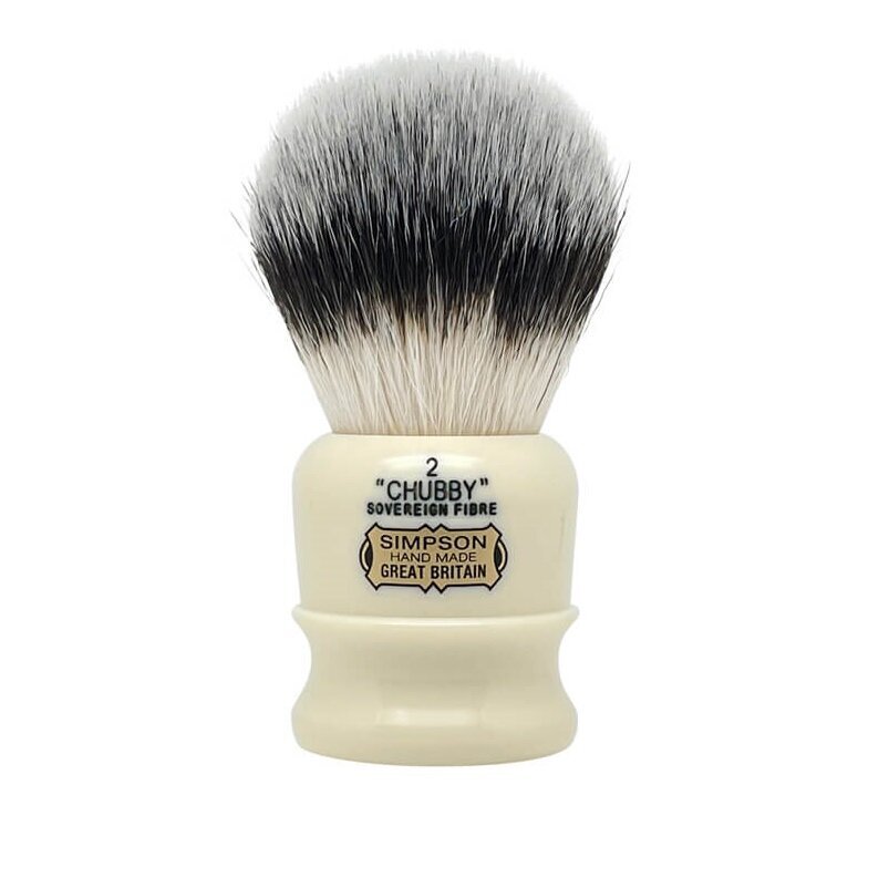 Simpsons Shaving Brush &quot;Chubby 2&quot; Sovereign Grade Synthetic Fibre 