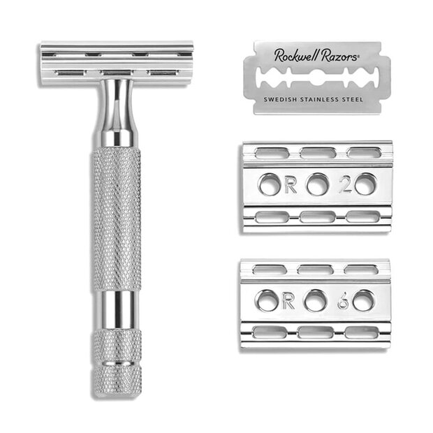 Rockwell 6C White Chrome Rasierhobel