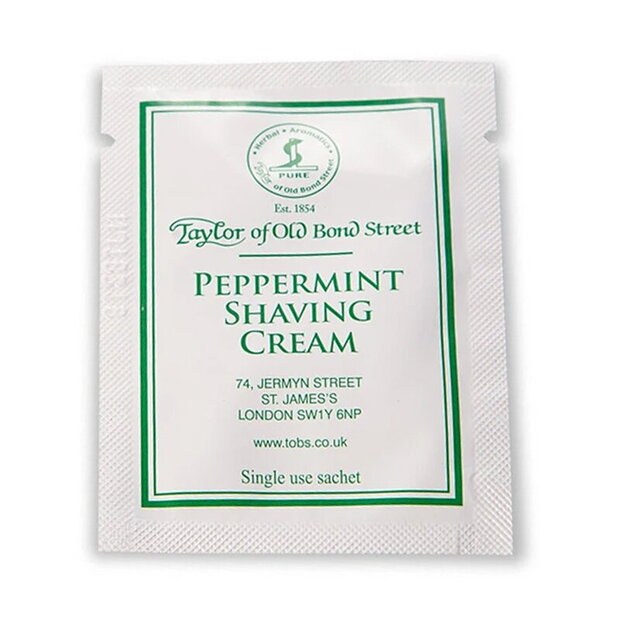 Taylor Of Old Bond Street Peppermint Shaving Cream Sample 5ml 