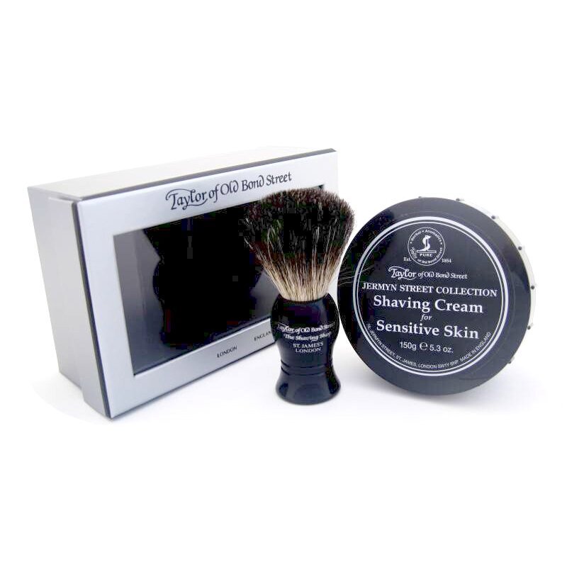 Taylor of Old Bond Street Jermyn Street Collection Pure Badger & Bowl Gift Box Set 