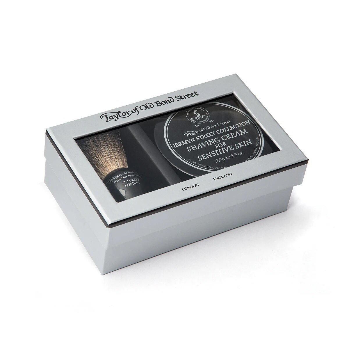 Taylor of Old Bond Street Jermyn Street Collection Pure Badger & Bowl Gift Box Set 