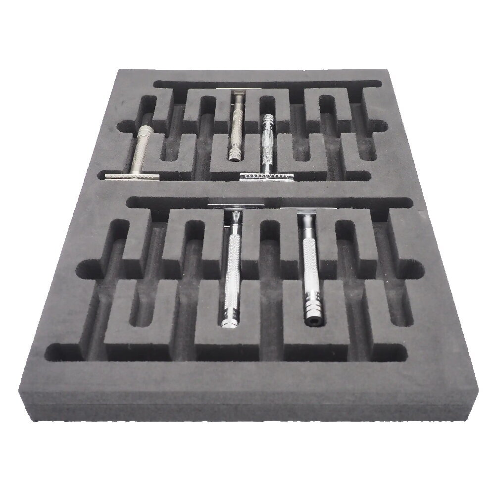 Merkur Schaumstoffeinlage für 16 Rasierer, Abmessung 365 x 260 x 33 mm 