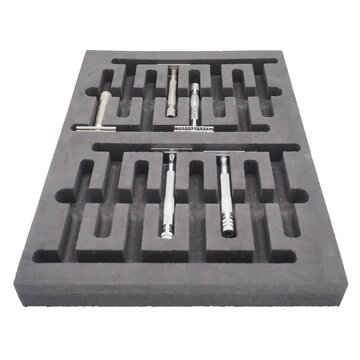 Merkur Schaumstoffeinlage für 16 Rasierer, Abmessung 365 x 260 x 33 mm