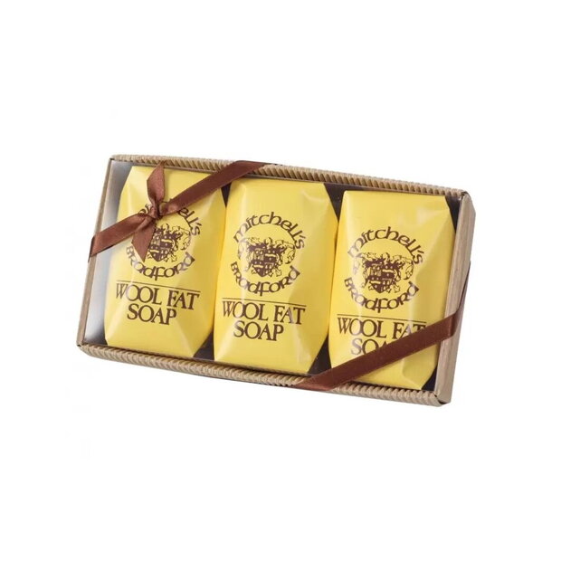 Mitchell's Wool Fat Bath Soap 3 x 150g 
