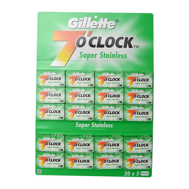 Gillette 7 O'Clock Super Stainless Rasierklingen