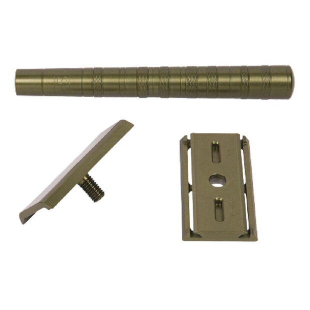 Henson Shaving Military Green Aluminum Mild Safety Razor