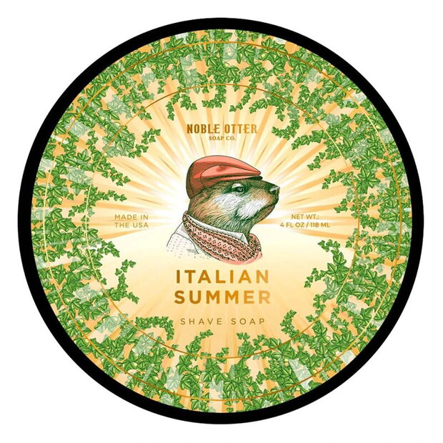 Noble Otter shaving soap Italian Summer 118ml