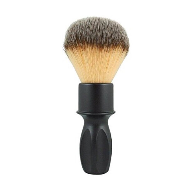 RazoRock 400 Matte Black Plissoft synthetic shaving brush. 24mm knot 