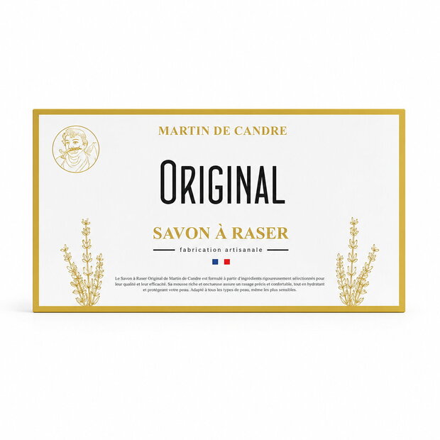 Shaving soap envelope Martin de Candre Original