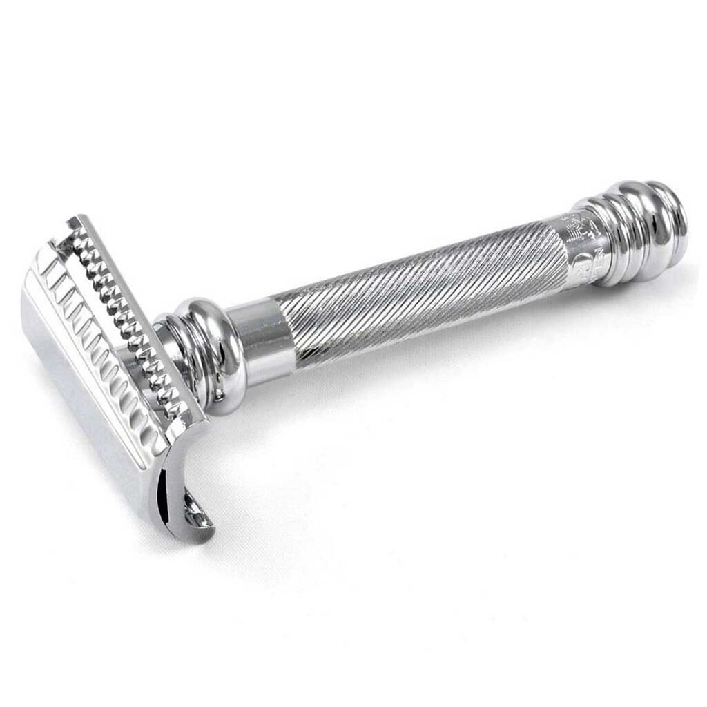 Merkur DE Slant Razor 39C, Long Handle, Bright Chrome 