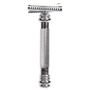 Merkur DE Slant Razor 39C, Long Handle, Bright Chrome