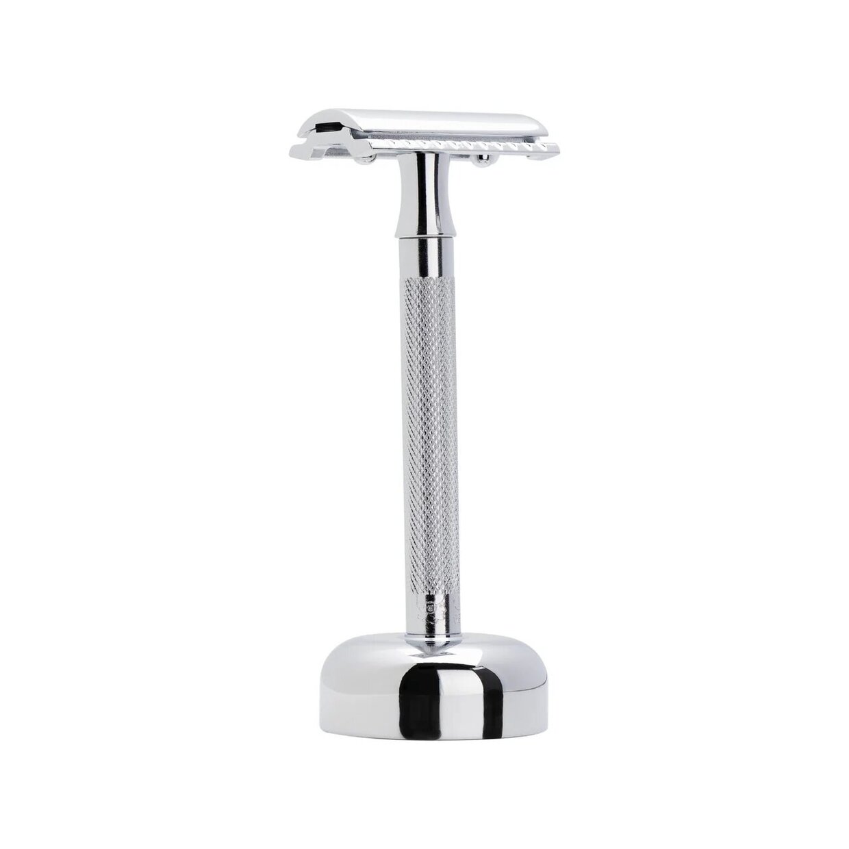 Merkur Razor Set 2-pieces (Razor 23 001, and Stand 4005 001), Bright Chrome 