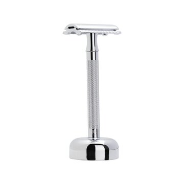 Merkur Razor Set 2-pieces (Razor 23 001, and Stand 4005 001), Bright Chrome