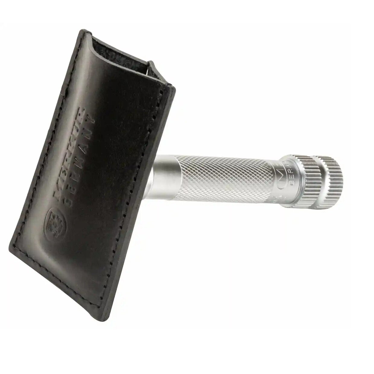 Merkur Black Blade Protector Made of Leather for Safety Razors 