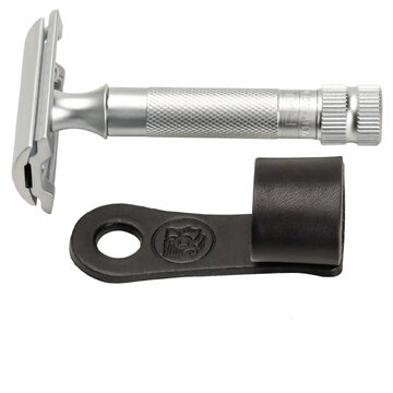 Merkur Black Razor Holder Made of Leather