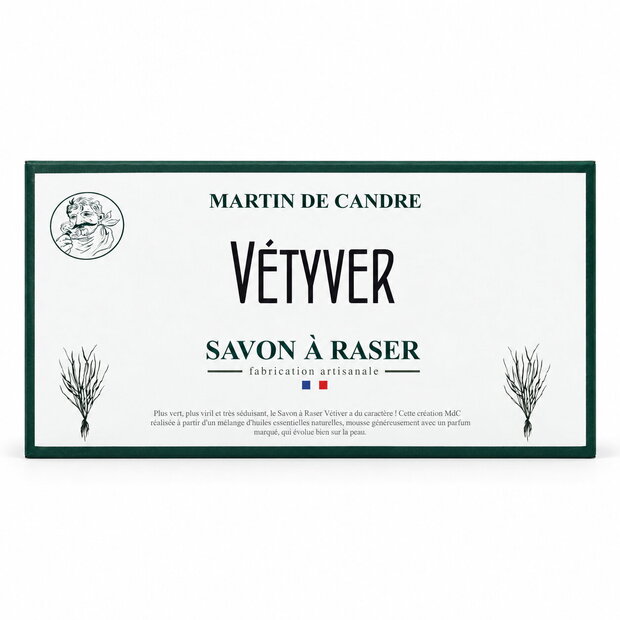 Shaving soap sample Martin de Candre Vétiver