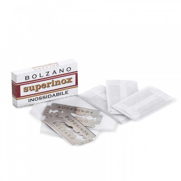 Bolzano Superinox Razor Blades Double Edge. 100 Blades