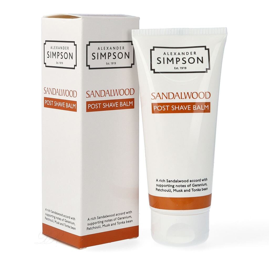 Simpsons After Shave Balm Sandalwood 100Ml 