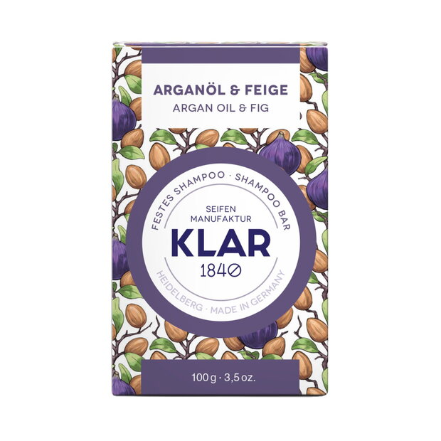 Klar Arganöl & Feige Festes Shampoo