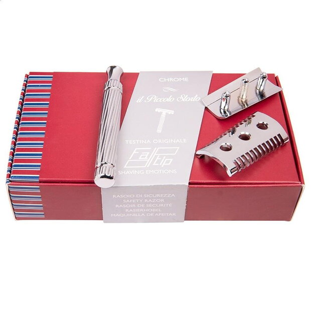 Fatip Storto Originale Slant Piccolo Chrome Rasierhobel