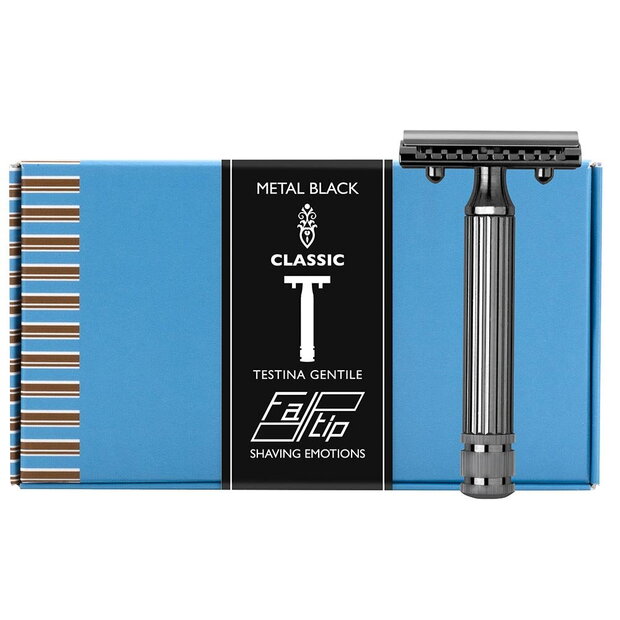 Fatip Double Edge Safety Razor Cromato Nero Grande Pc