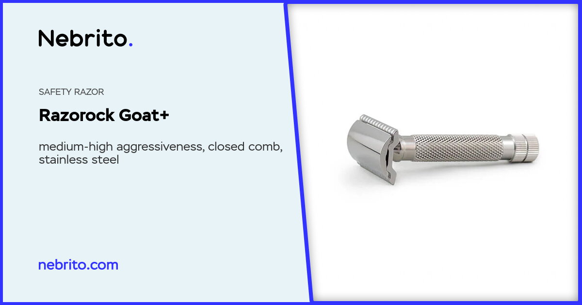 Safety Razor Razorock Goat+ Medium-high aggressiveness, closed