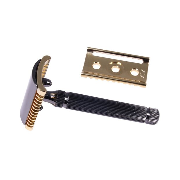 Safety Razor Fatip Piccolo Special Edition 2 in 1, open and closed comb —