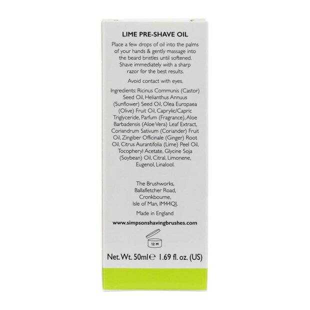 Alexander Simpson Est. 1919 Lime Pre-Shave-Öl