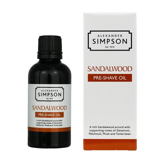 Alexander Simpson Est. 1919 Sandalwood Pre-Shave-Öl