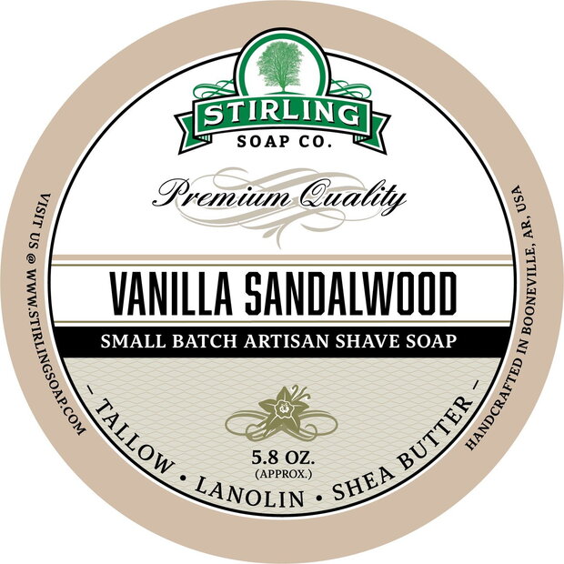 Stirling Vanilla Sandalwood Shaving soap