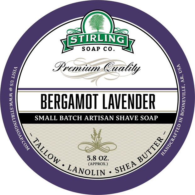Stirling Bergamot Lavender Shaving soap