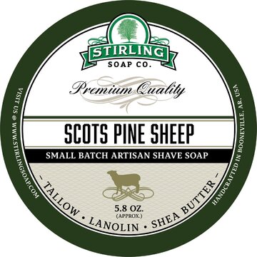 Stirling Shaving Soap Scots Pine Sheep 170ml