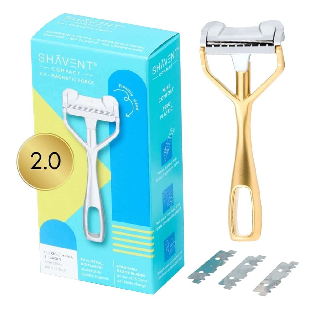 Shavent safety razor single edge Compact 2.0 Magnetic Gold 