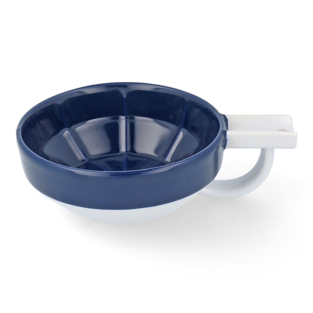 Fine porcelain shaving lather bowl blue and white 