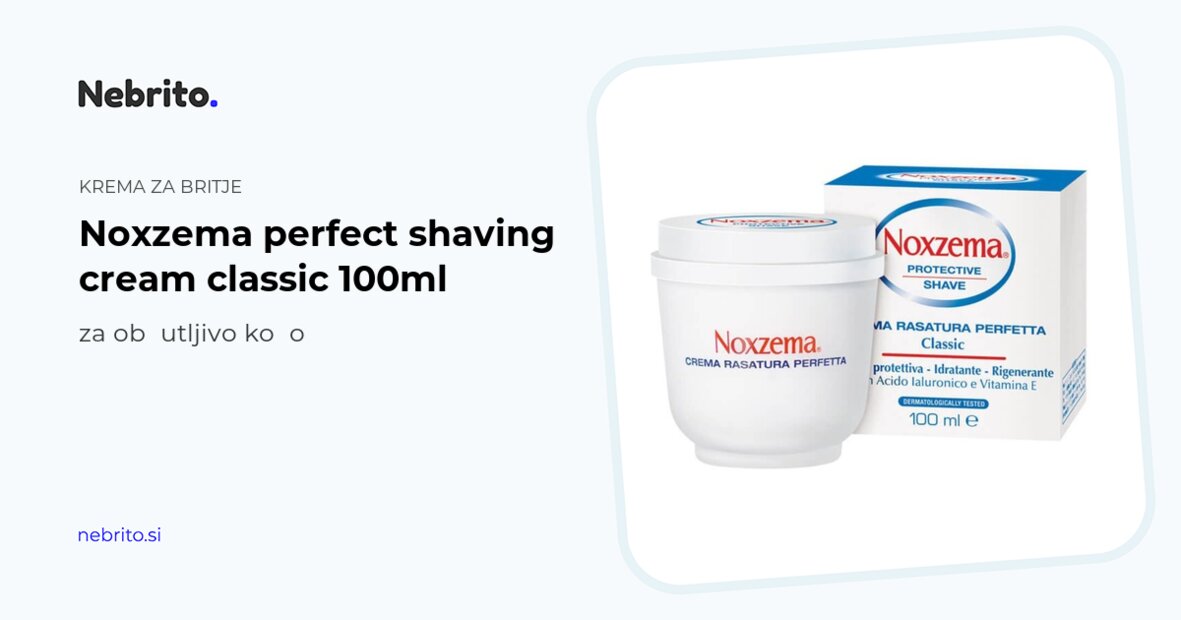 Shaving cream Noxzema Classic For sensitive skin, 100 ml — Nebrito.com