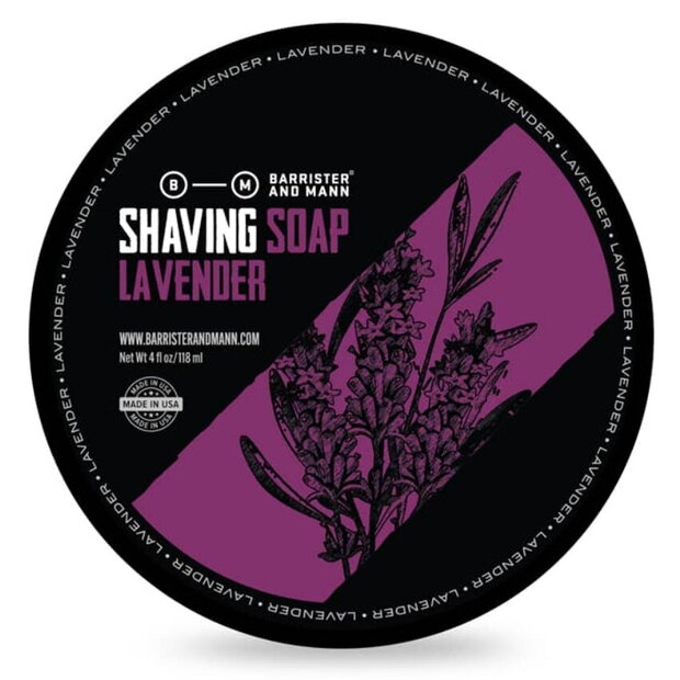 Barrister and Mann shaving soap Lavender 118ml 