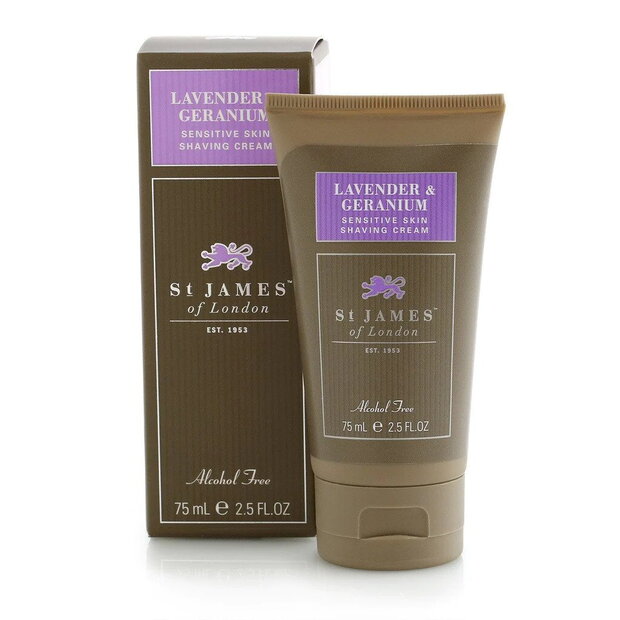 St. James of London Lavender & Geranium Rasiercreme