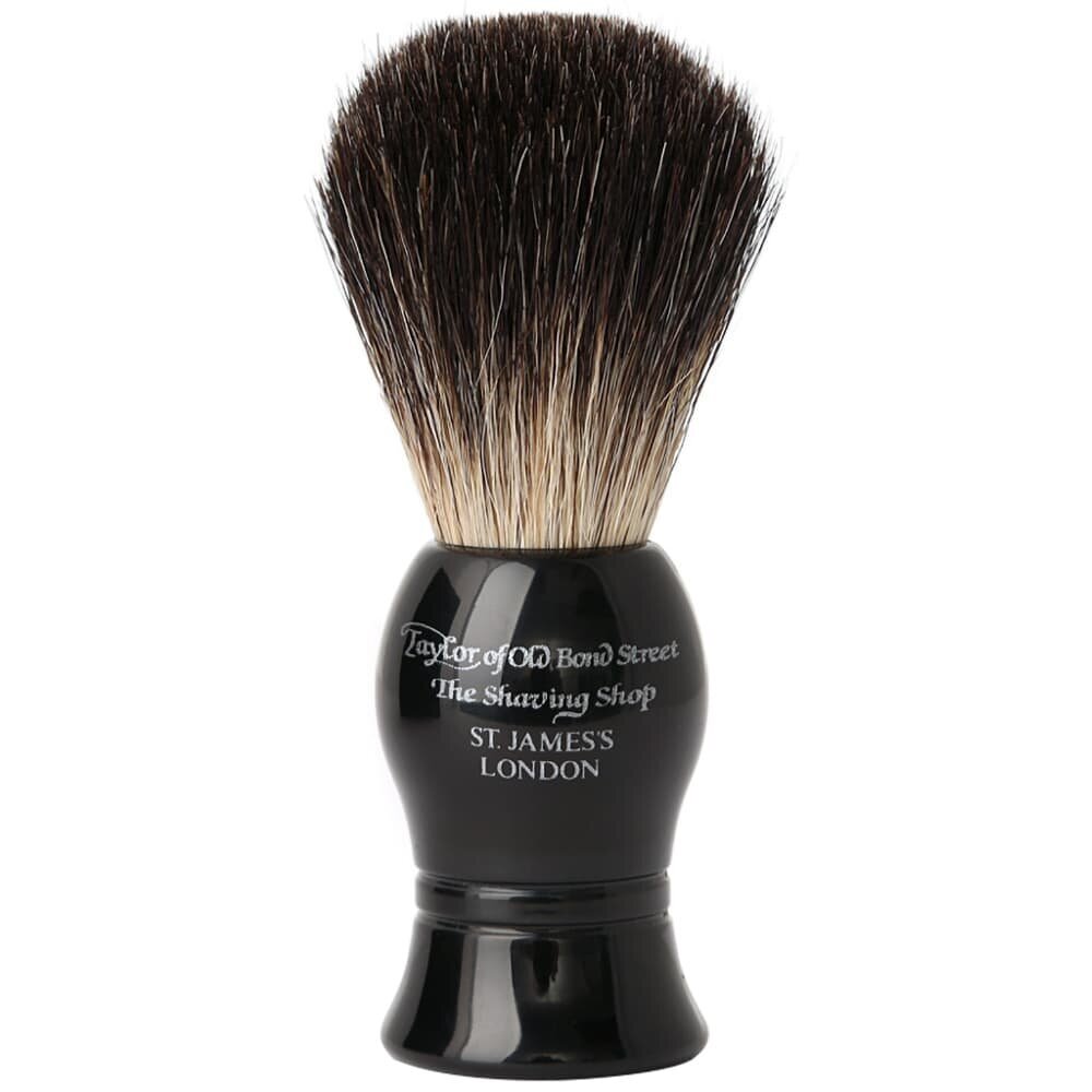 Taylor of Old Bond Street Pure Badger Shaving Brush. Black. 